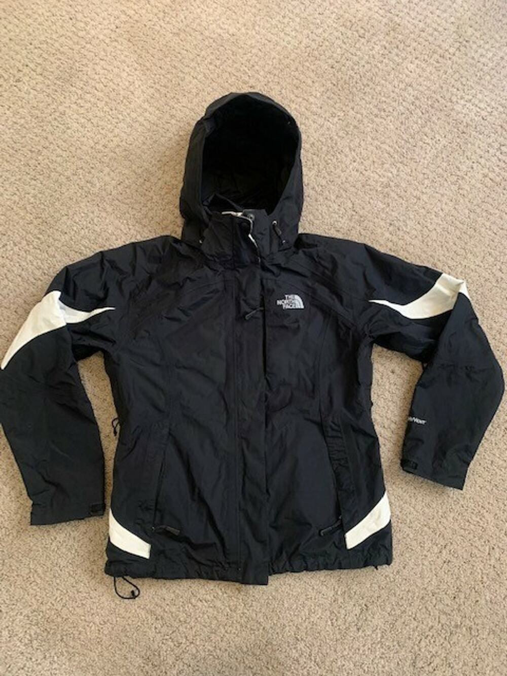 THE NORTH FACE Softshell Hooded Zip Jacket Black Women's Small